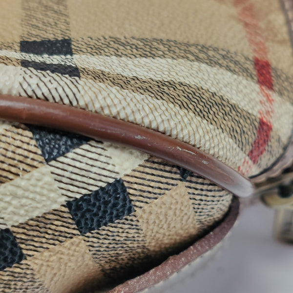 Coated Canvas Top Handle Bag Multicolor
