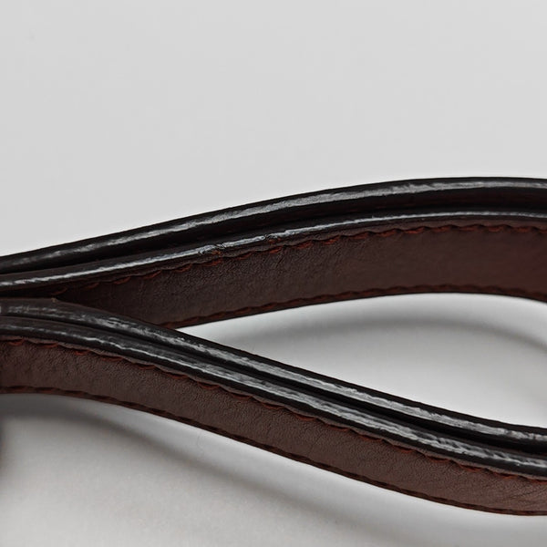 Coated Canvas Shoulder Bag Brown