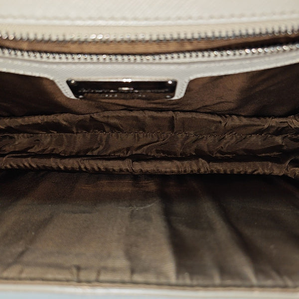 Calfskin Crossbody Bag White