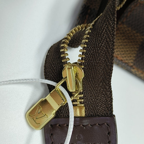 TOILET POCKET 26 Damier Ebene Coated Canvas Brown