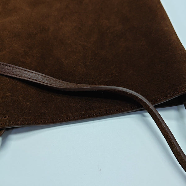 Suede Shoulder Bag Brown
