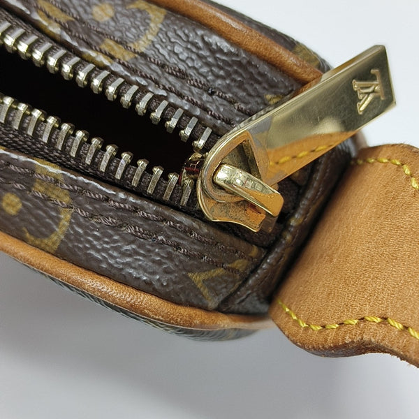 CROISSANT PM Monogram Coated Canvas Brown