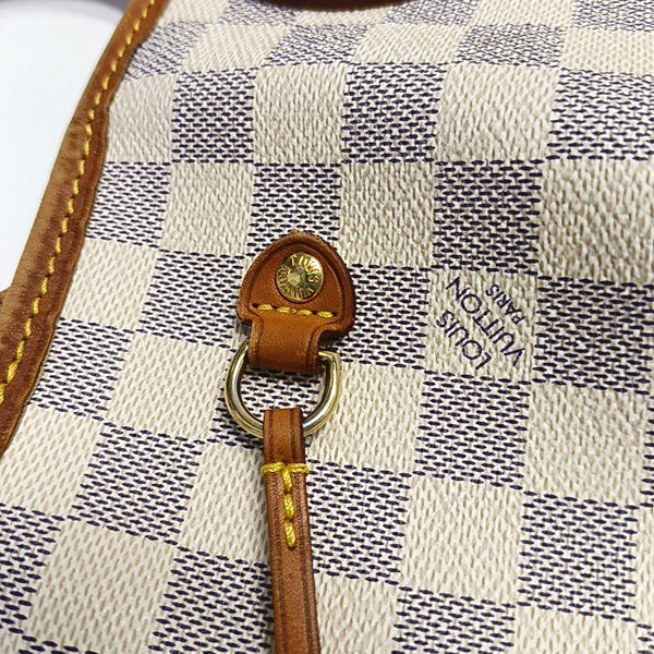 NEVERFULL MM Damier Azur Coated Canvas White