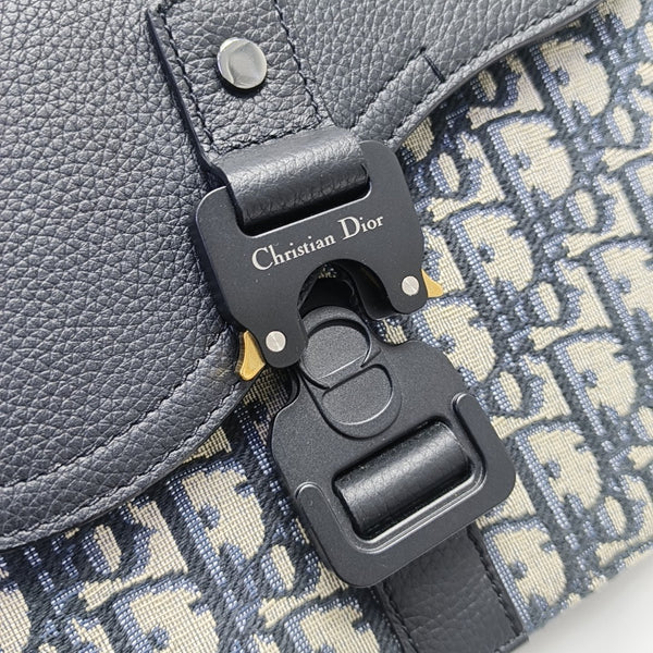 Saddle Mini Oblique Canvas Black