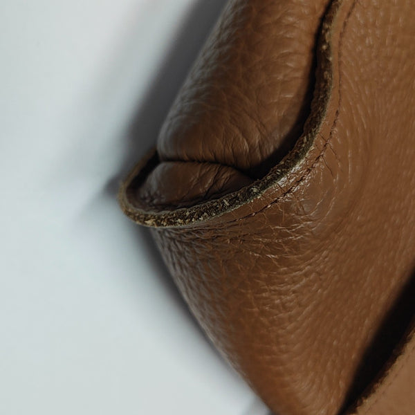 Calfskin Shoulder Bag Brown