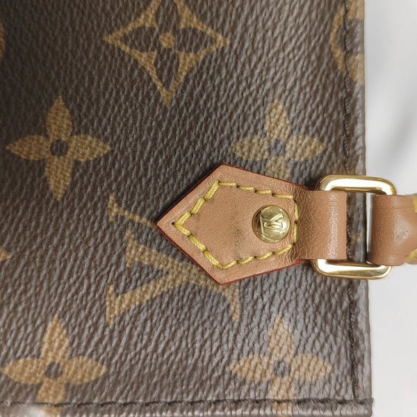 Authenticated pre-owned SAC PLAT Mini Monogram Coated Canvas Brown - Tote Bag at Looply