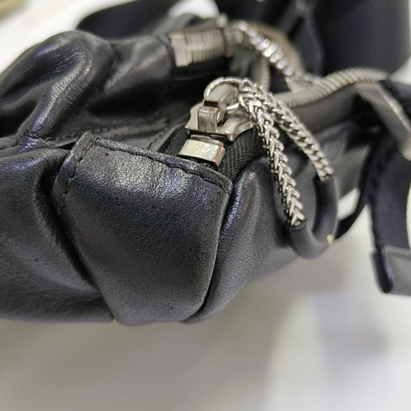 Calfskin Shoulder Bag Black