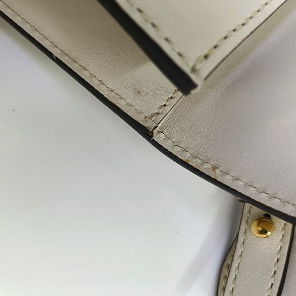 Sylvie Small Calfskin White