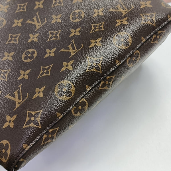 NÉONOÉ MM Monogram Coated Canvas Brown
