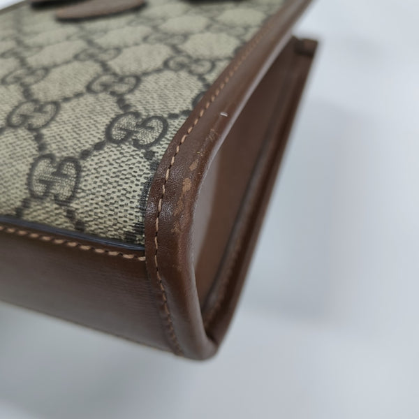 Retro Mini Monogram Coated Canvas Beige