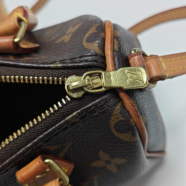 SPEEDY Nano Monogram Coated Canvas Brown