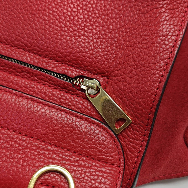 TRAPEZE Medium Calfskin Red
