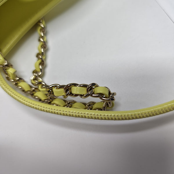 CHANEL 31 Mini Quilted Calfskin Yellow