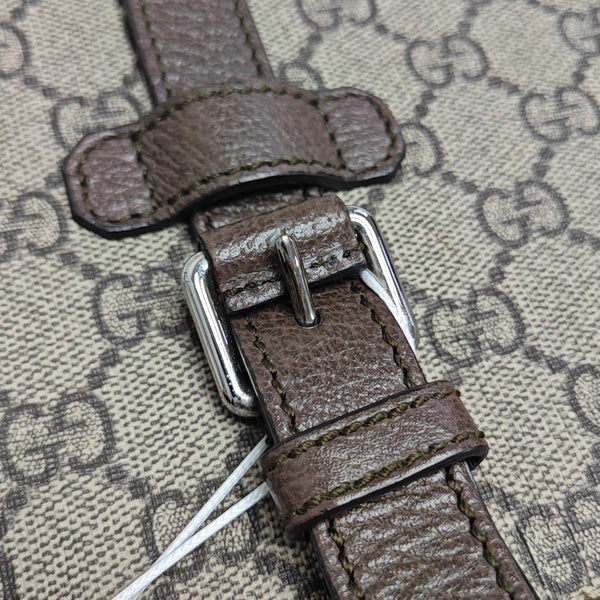 Monogram Coated Canvas Shoulder Bag Brown