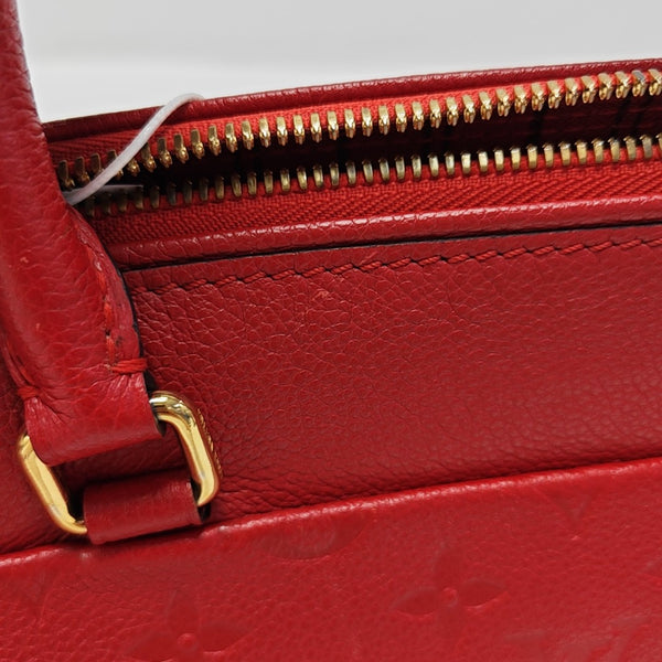Authenticated pre-owned SPEEDY 25 Monogram Calfskin Red - Shoulder Bag at Looply