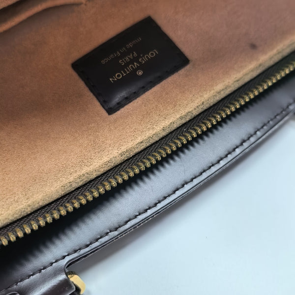 KENSINGTON BOWLING Damier Ebene Coated Canvas Brown