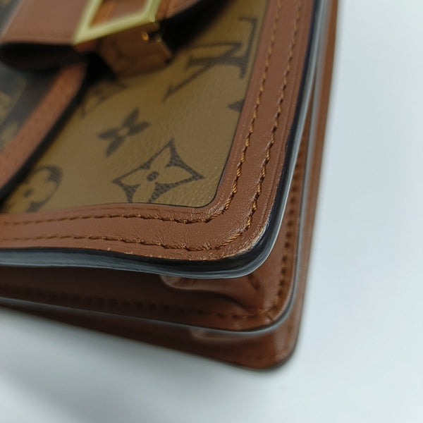 DAUPHINE Mini Monogram Coated Canvas Brown
