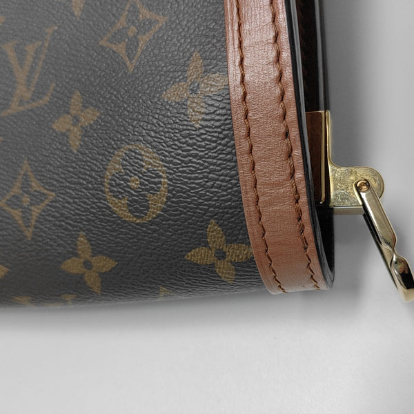 DAUPHINE MM Monogram Coated Canvas Brown