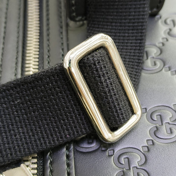 Signature Medium Monogram Calfskin Black