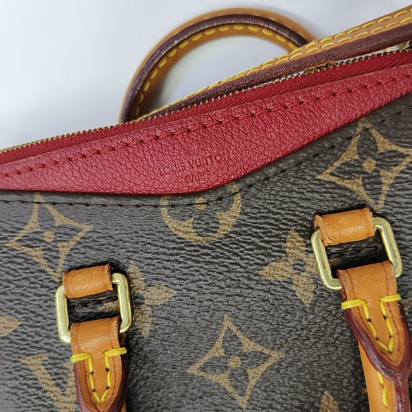 PALLAS Nano Monogram Coated Canvas Brown