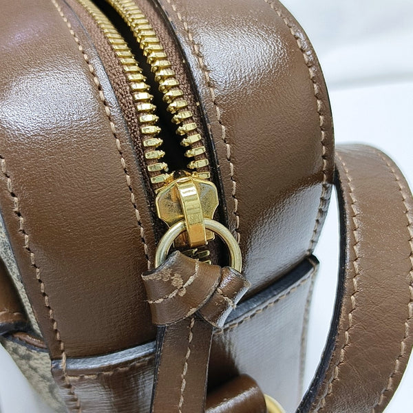 Horsebit 1955 Small Coated Canvas Beige