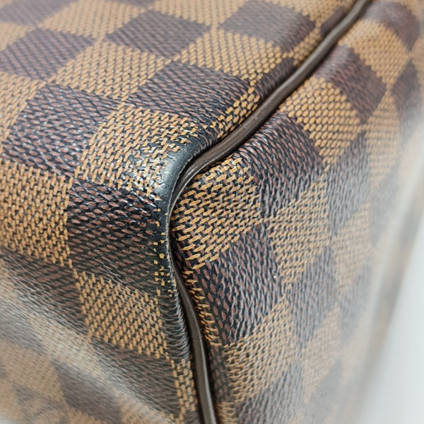 SPEEDY 25 Lona revestida Damier Ebene Marrón