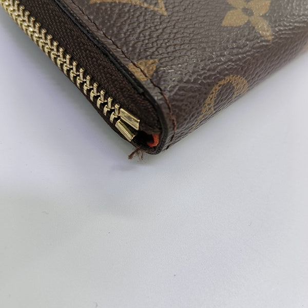 CLÉMENCE Monogram Coated Canvas Brown Wallet