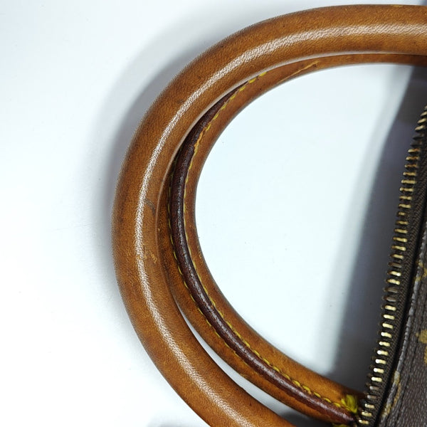 KEEPALL 60 Monogram Coated Canvas Brown