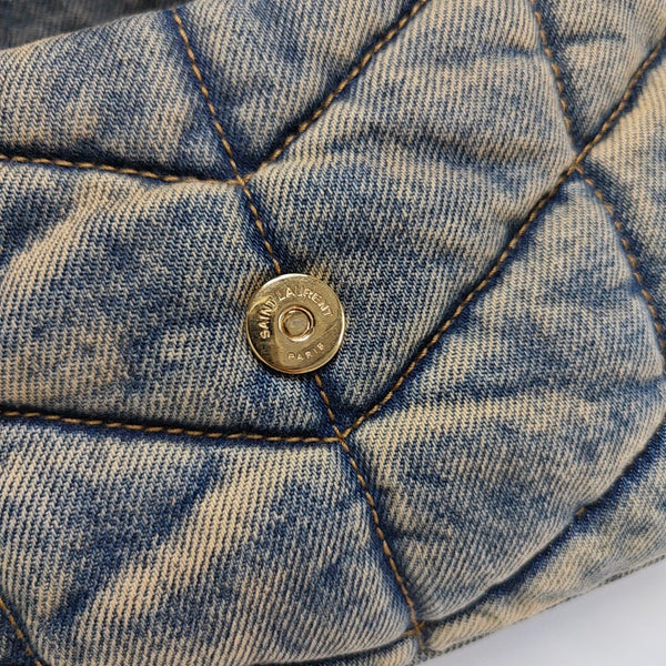 PUFFER Mini Quilted Denim Blue