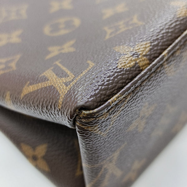 SAINT MICHEL Monogram Coated Canvas Brown