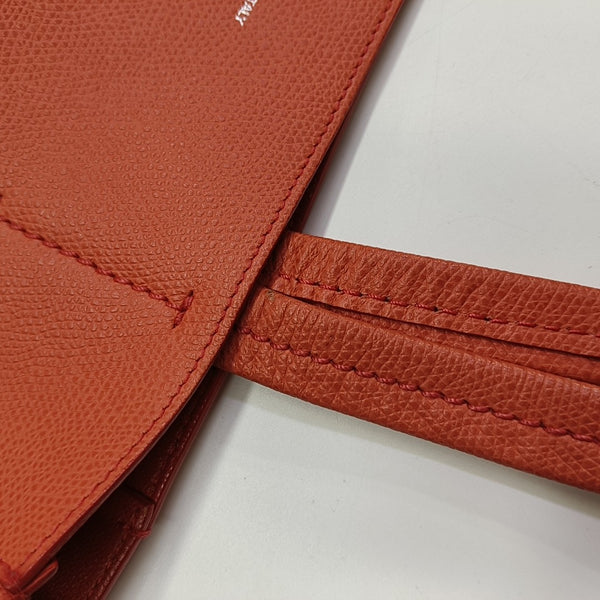 VERTICAL CABAS Small Calfskin Red