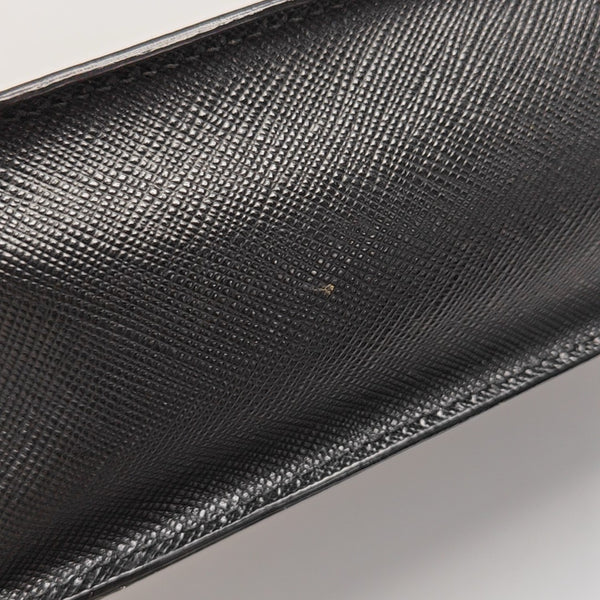 Saffiano Calfskin Clutch Black
