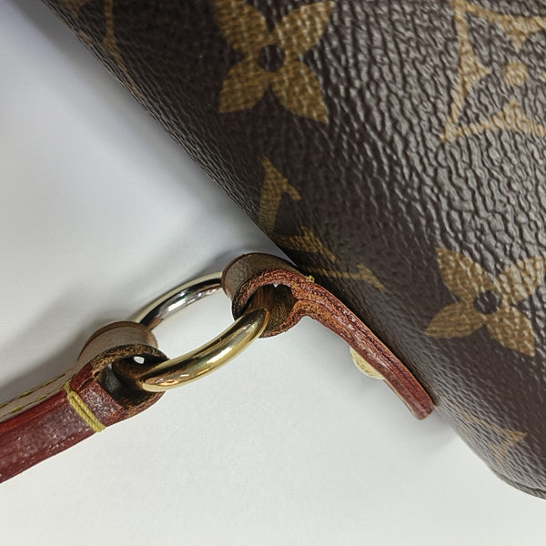 CLUNY MM Monogram Coated Canvas Brown