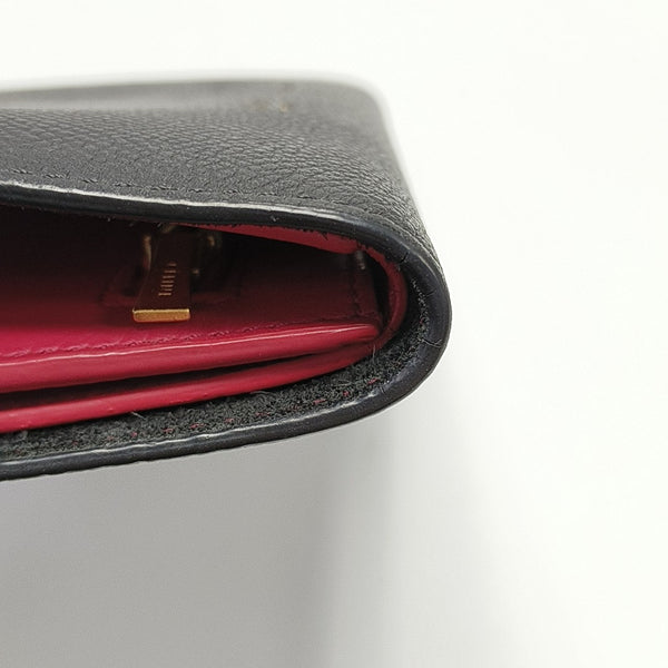 STRAP Calfskin Black Wallet