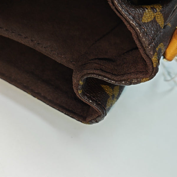 MÉTIS MM Monogram Coated Canvas Brown