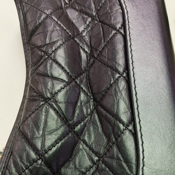 GABRIELLE Small Quilted Calfskin Metallic