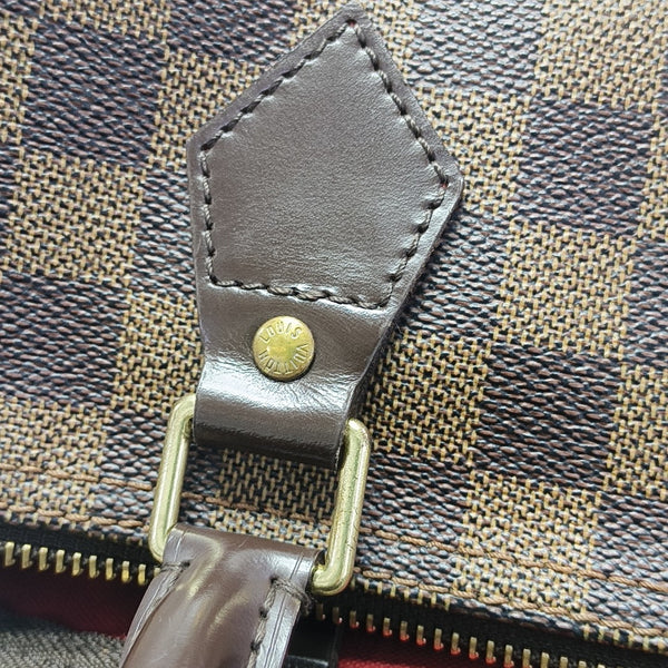 SPEEDY 25 Damier Ebene Coated Canvas Brown