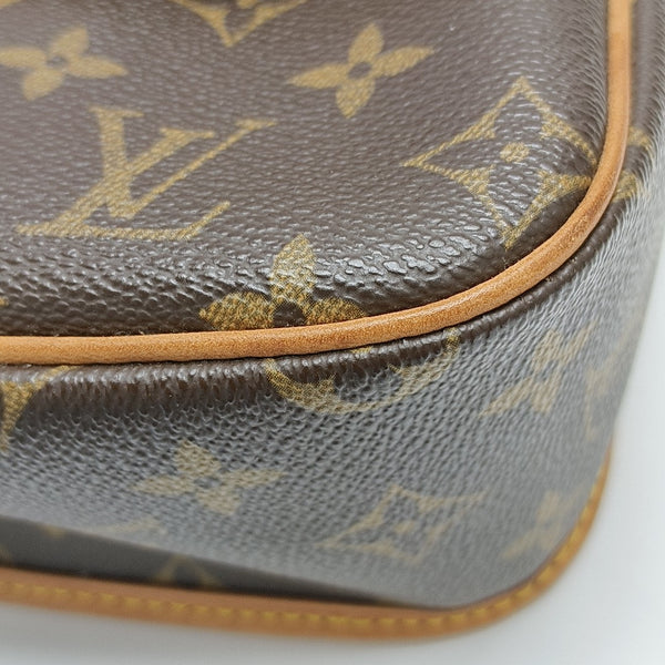 SOLOGNE PM Monogram Coated Canvas Brown