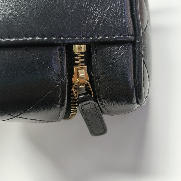 Quilted Calfskin Shoulder Bag Black
