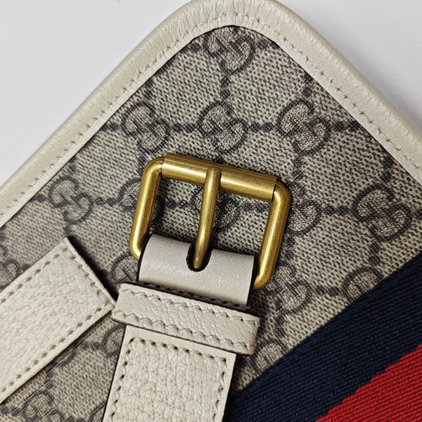 Ophidia Mini Monogram Coated Canvas Beige