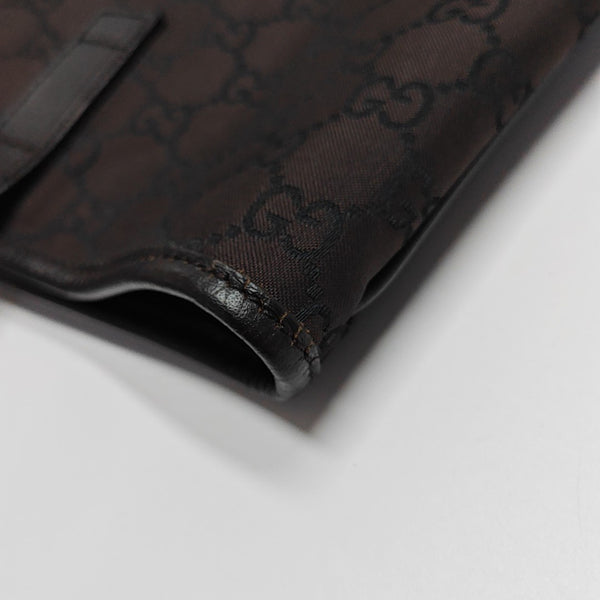 Monogram Nylon Tote Bag Brown