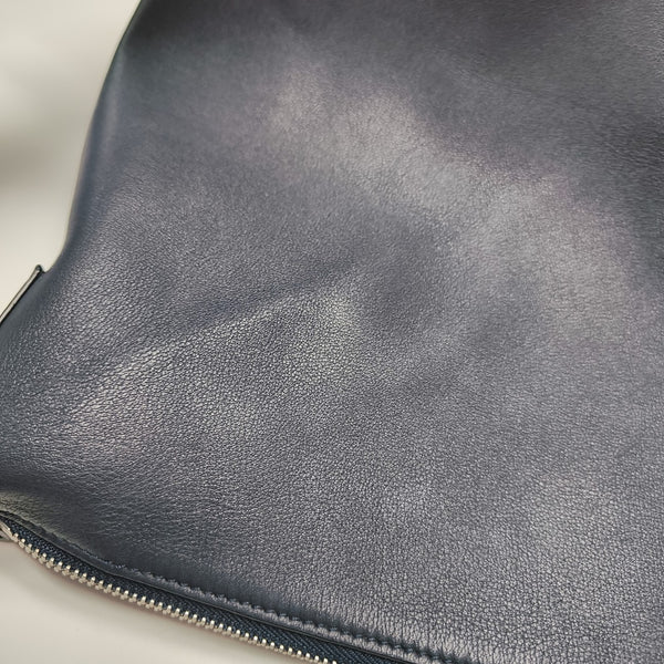 Calfskin Shoulder Bag Blue