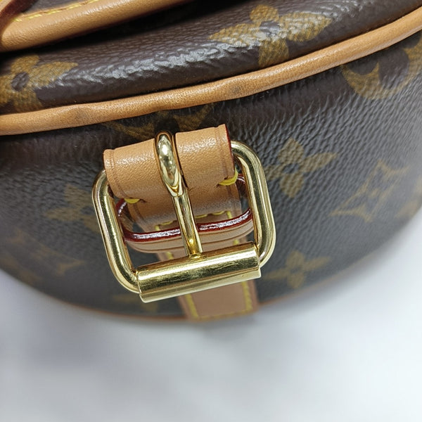TAMBOURINE Monogram Coated Canvas Brown