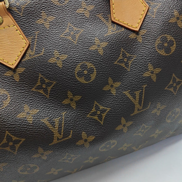 SPEEDY 30 Monogram Coated Canvas Brown