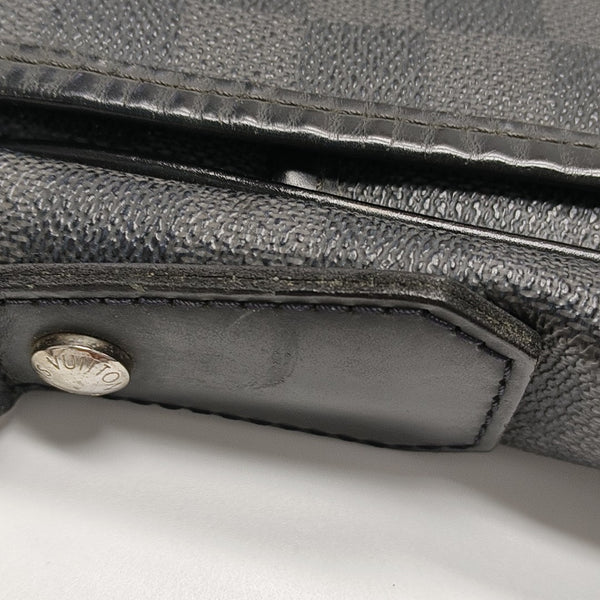 DANIEL Damier Graphite Coated Canvas Gray
