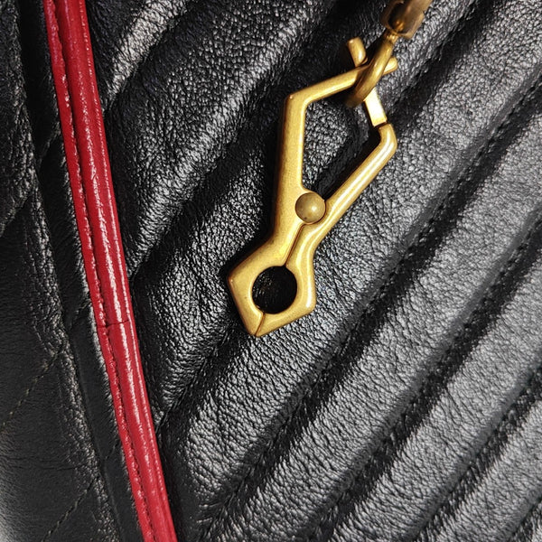 GG Marmont Mini Quilted Calfskin Black