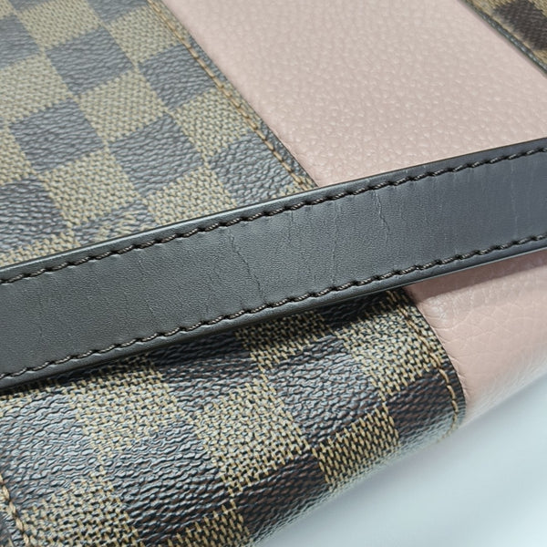 BOND STREET BB Damier Ebene Coated Canvas Brown