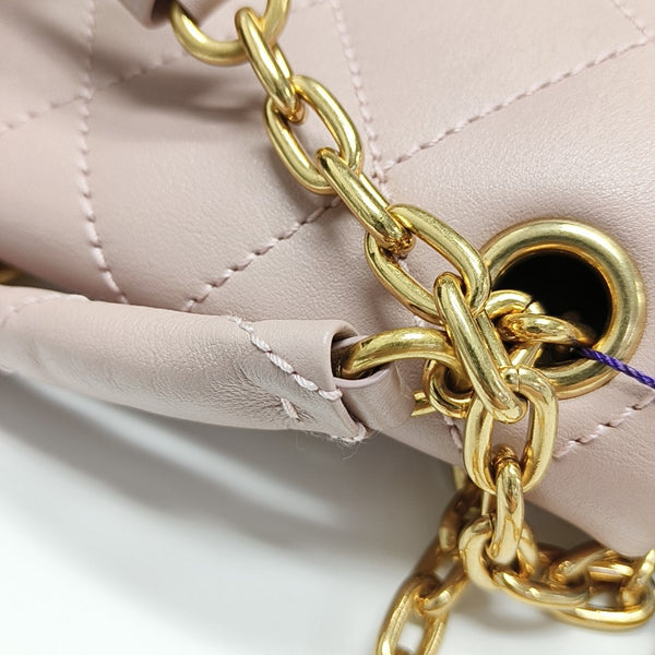 Quilted Calfskin Crossbody Bag Pink