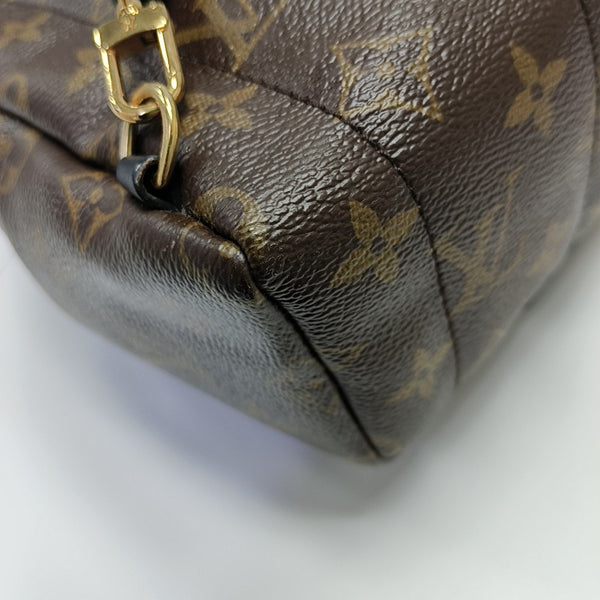 PALM SPRINGS Mini Monogram Coated Canvas Brown