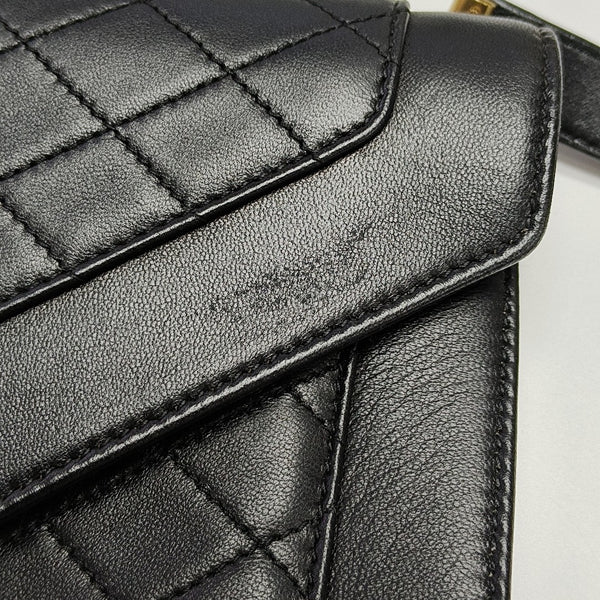 GABY Quilted Lambskin Black
